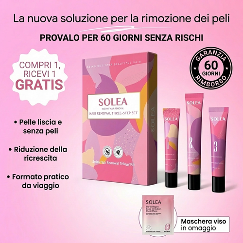 Solea® | Kit Trilogy per la Rimozione dei Peli