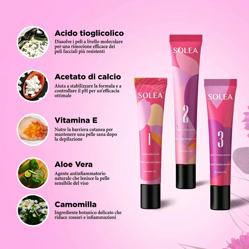 Solea® | Kit Trilogy per la Rimozione dei Peli