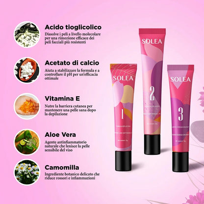 Solea® | Kit Trilogy per la Rimozione dei Peli
